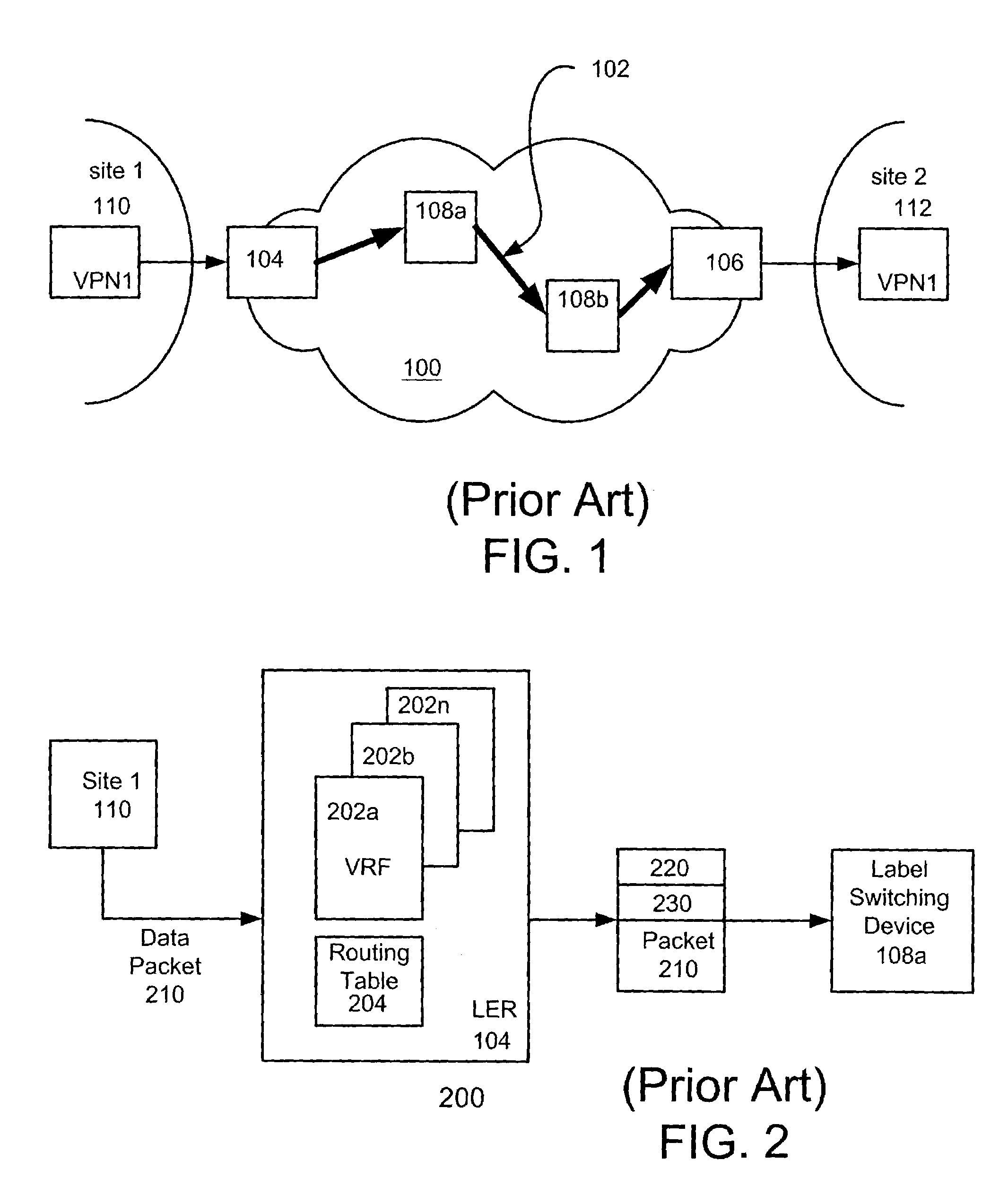 Method and system for supporting a dedicated label switched path for a virtual private network over a label switched communication network