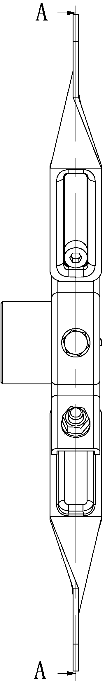 Fixing support for double-output-shaft external rotor electric motor