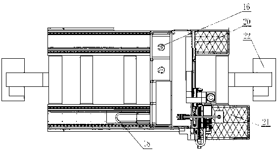 Gantry movable type multifunctional numerical-control drilling and milling machine