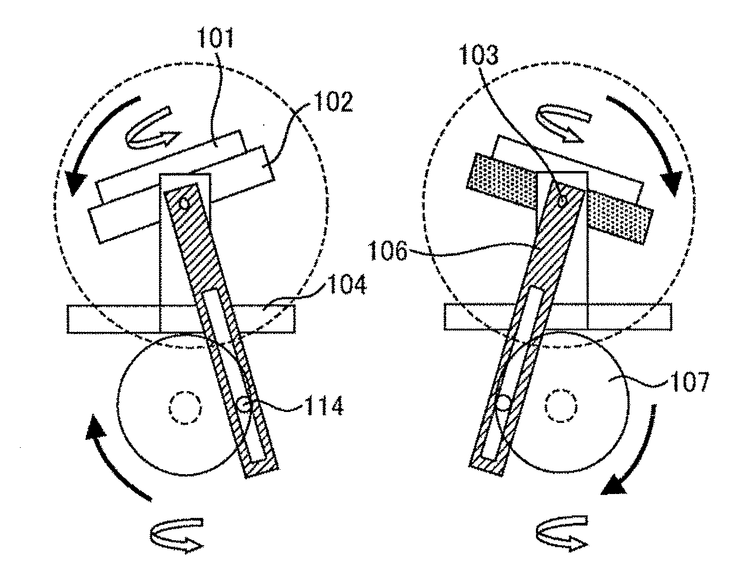 Ion Milling Device, Sample Processing Method, Processing Device, and Sample Drive Mechanism