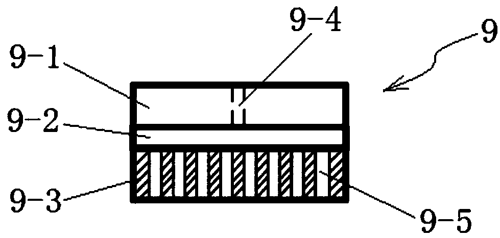 Portable permeability coefficient testing device of permeable concrete pavement and testing method of device