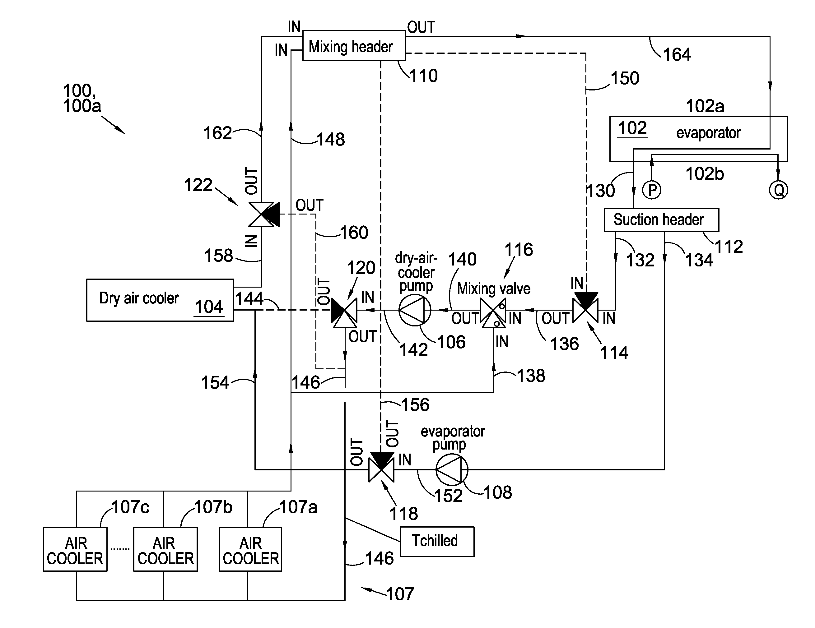 Combined heating and cooling systems