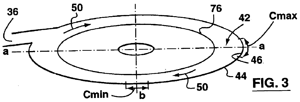 Terminal insert for a cyclone separator