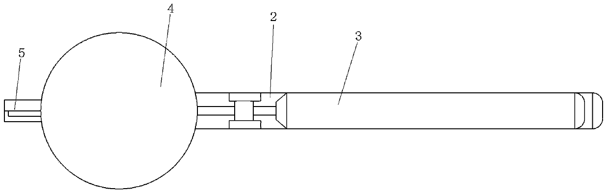 Syringe needle dismounting device