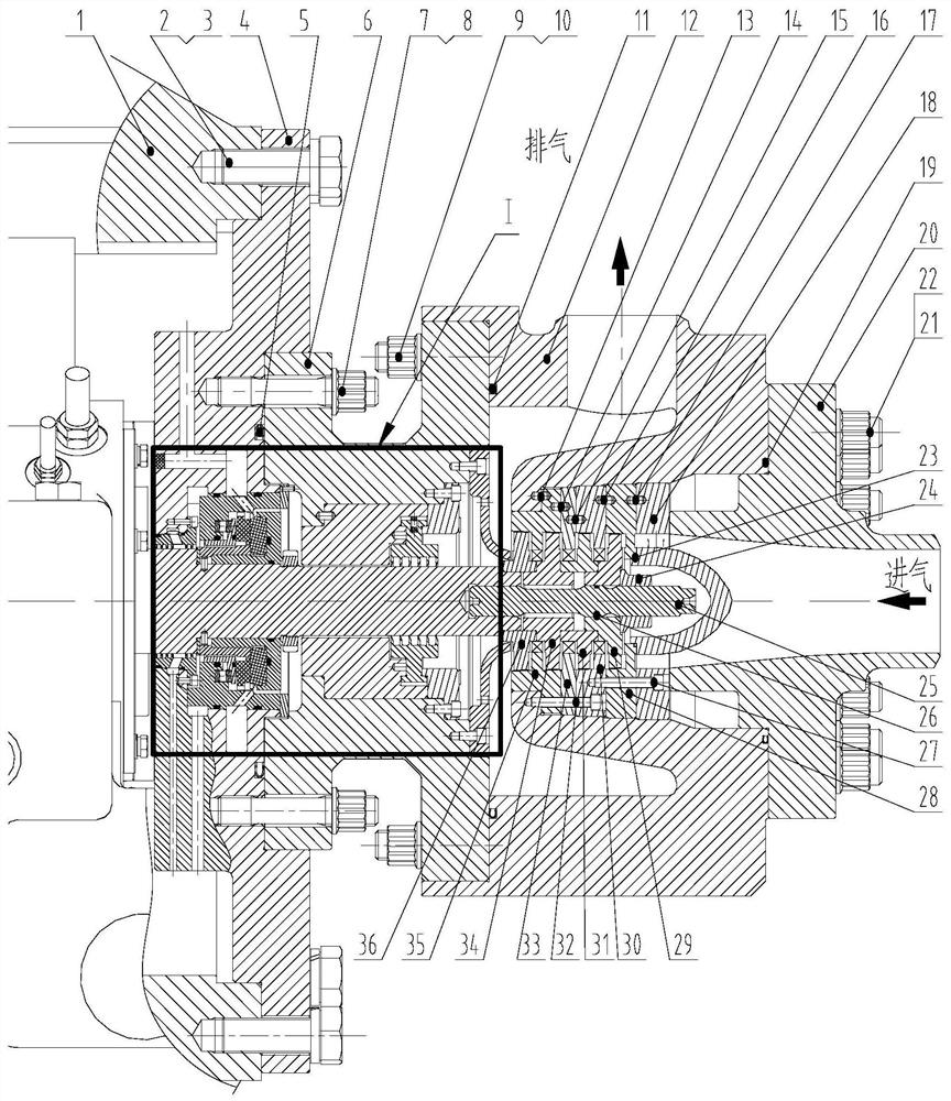 Cooling method and structure of cantilever type supercritical carbon dioxide turbine