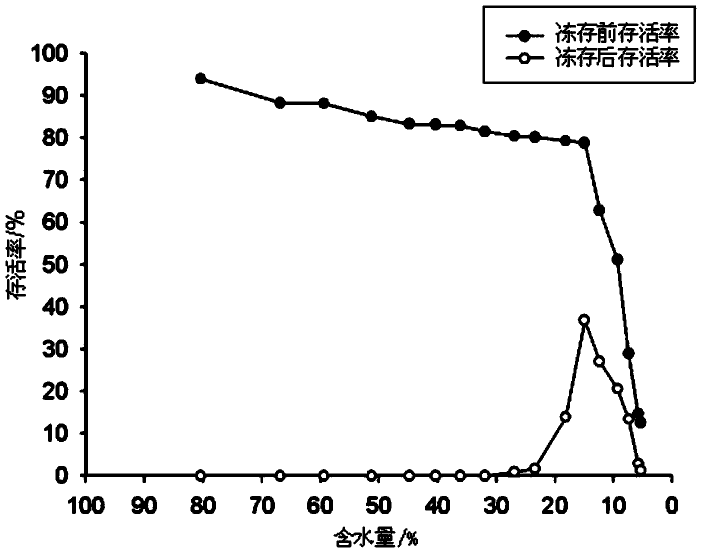 Embedding-dehydrating ultralow temperature storage method for scytosiphon lomentaria mitoplast