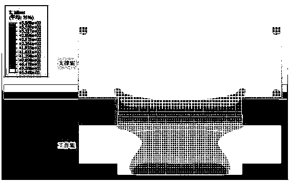 Six-power support roller profile curve