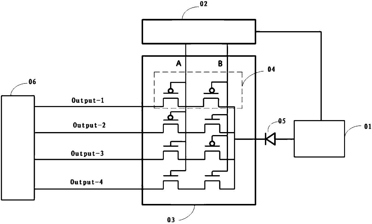 Electrostatic discharge test system and test method of display panel