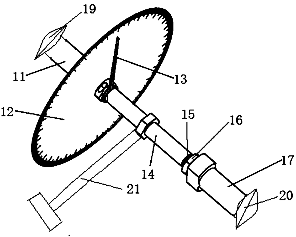 Wood distance fine adjusting device