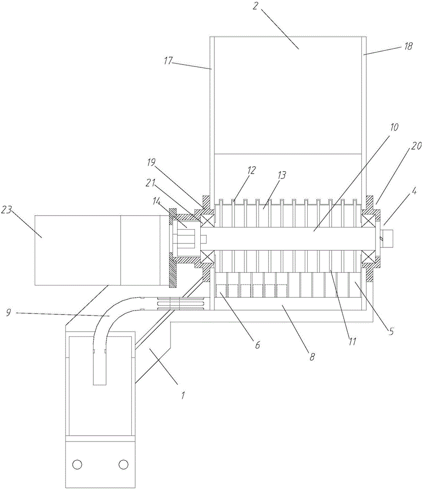 Pin shaft feeding device