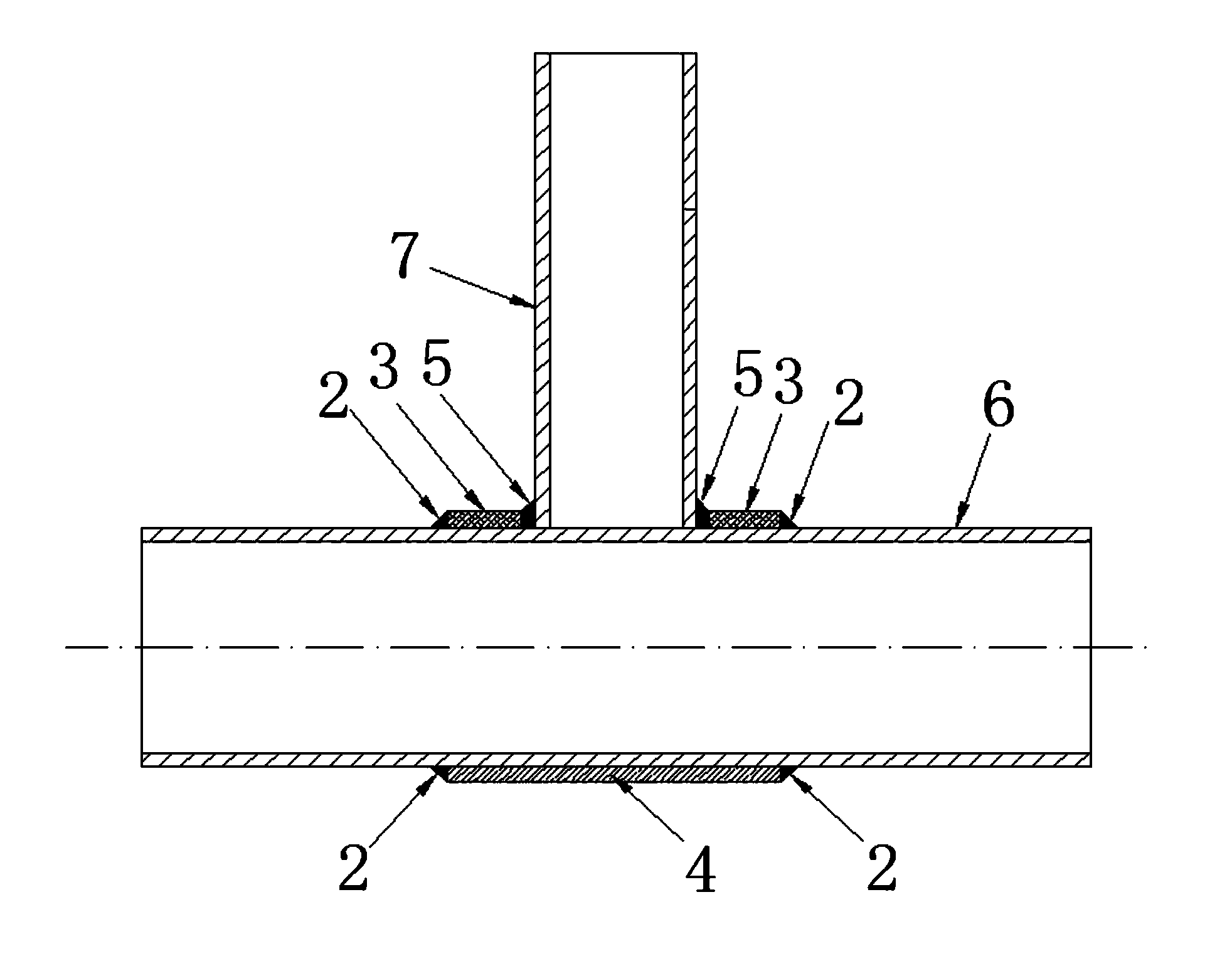 Method for reinforcing steel tube truss tubular joint through ring opening sleeves