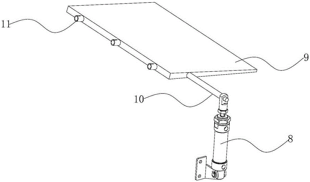 A food shovel plate demoulding machine