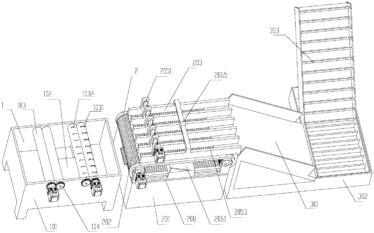 Duck gizzard and duck glandular stomach esophagus separating production line