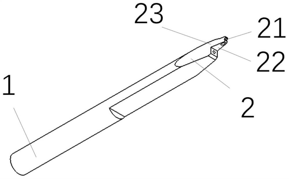 Wedge-shaped chopper suitable for full-automatic bonding and processing method thereof