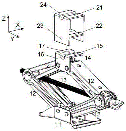 A kind of car jack and lifting method thereof