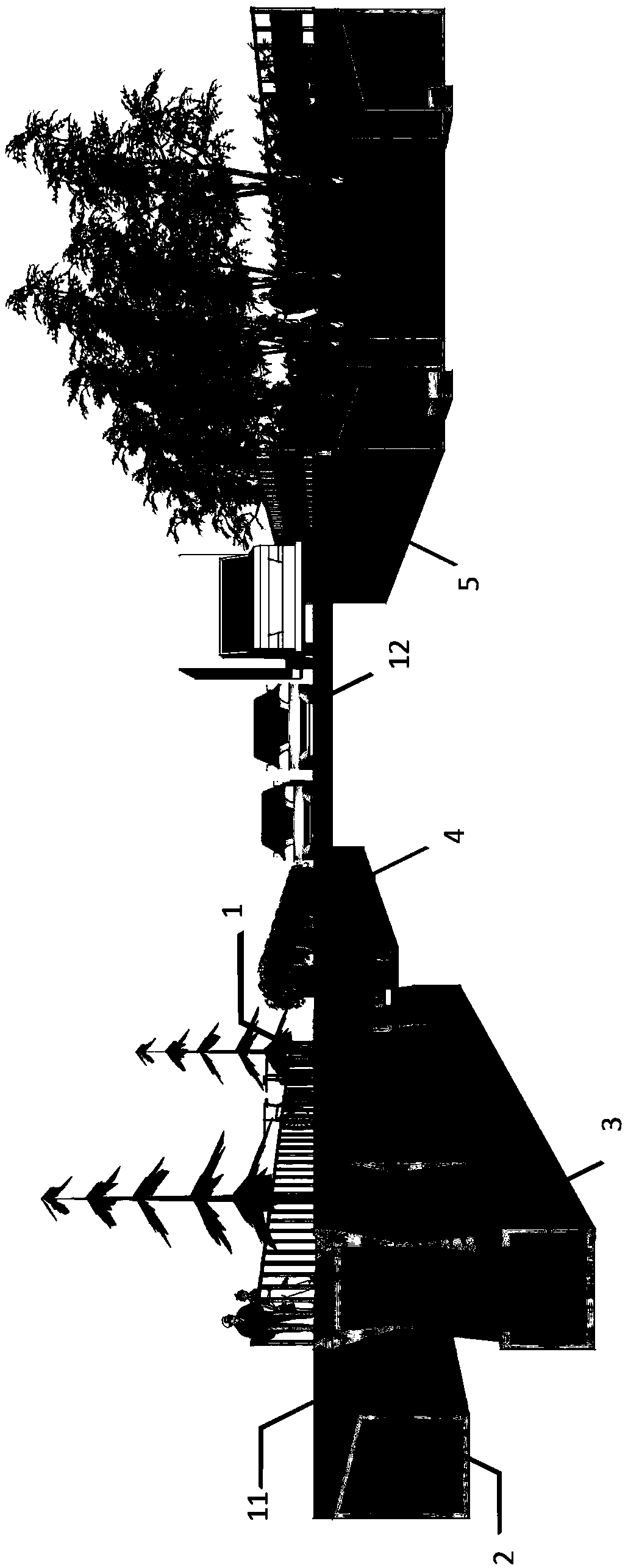 Rainwater regulating and storing system of a sponge city ecological road