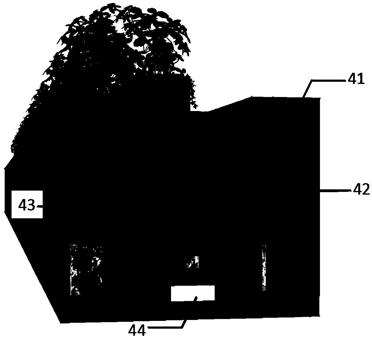 Rainwater regulating and storing system of a sponge city ecological road