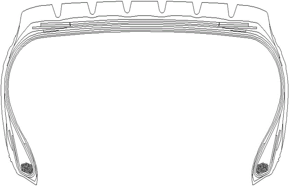 Reverse reduction method of radial tire structure