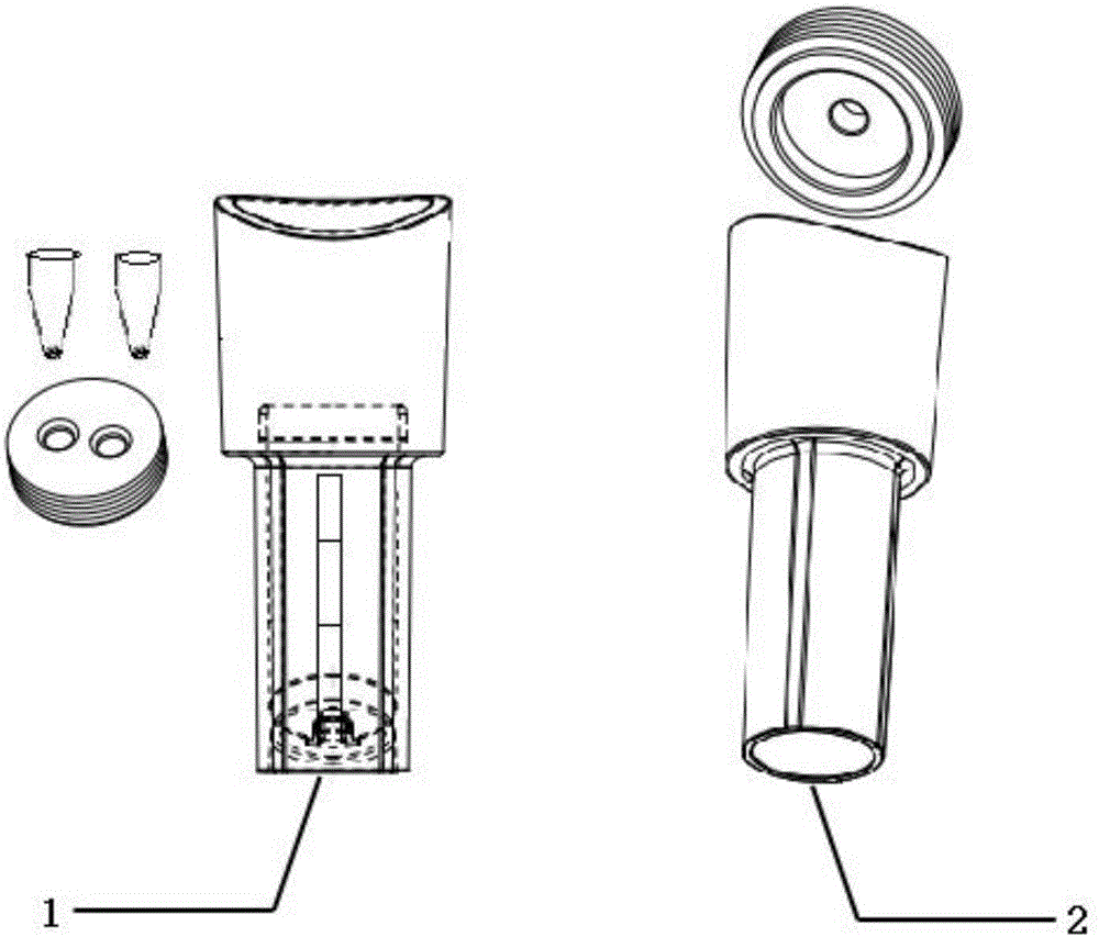 A device used for rapid visualized detection of constant temperature nucleic acid amplification