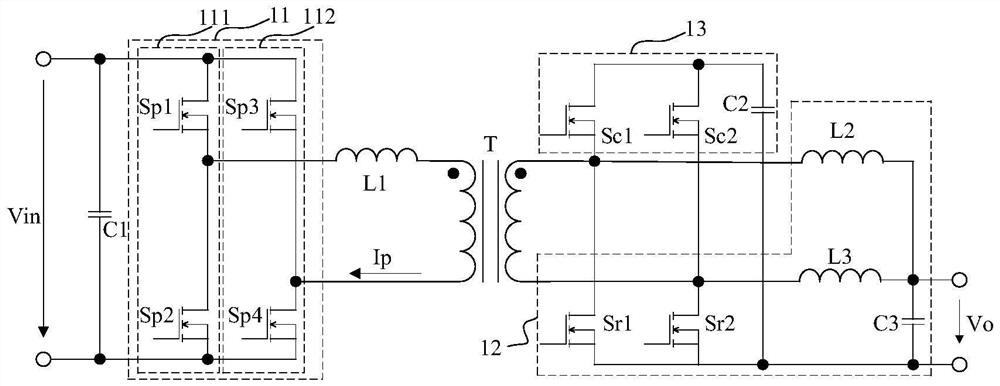 Control method of active clamp switch in bridge converter