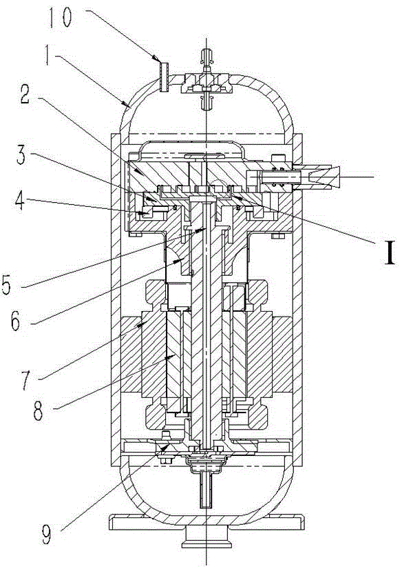 Scroll refrigerating compressor with scroll plates adopting micro-groove end surface sealing structures