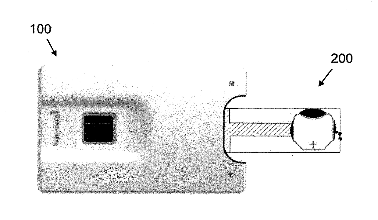 Apparatus for testing a battery-powered device