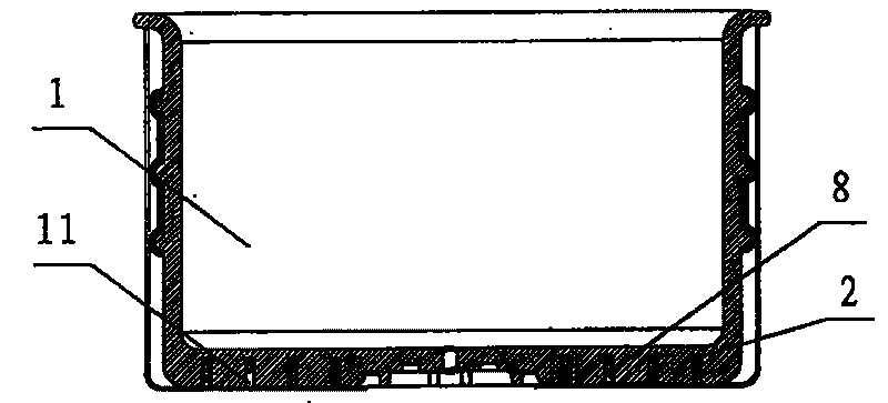 Improved structure of electrothermal casserole body