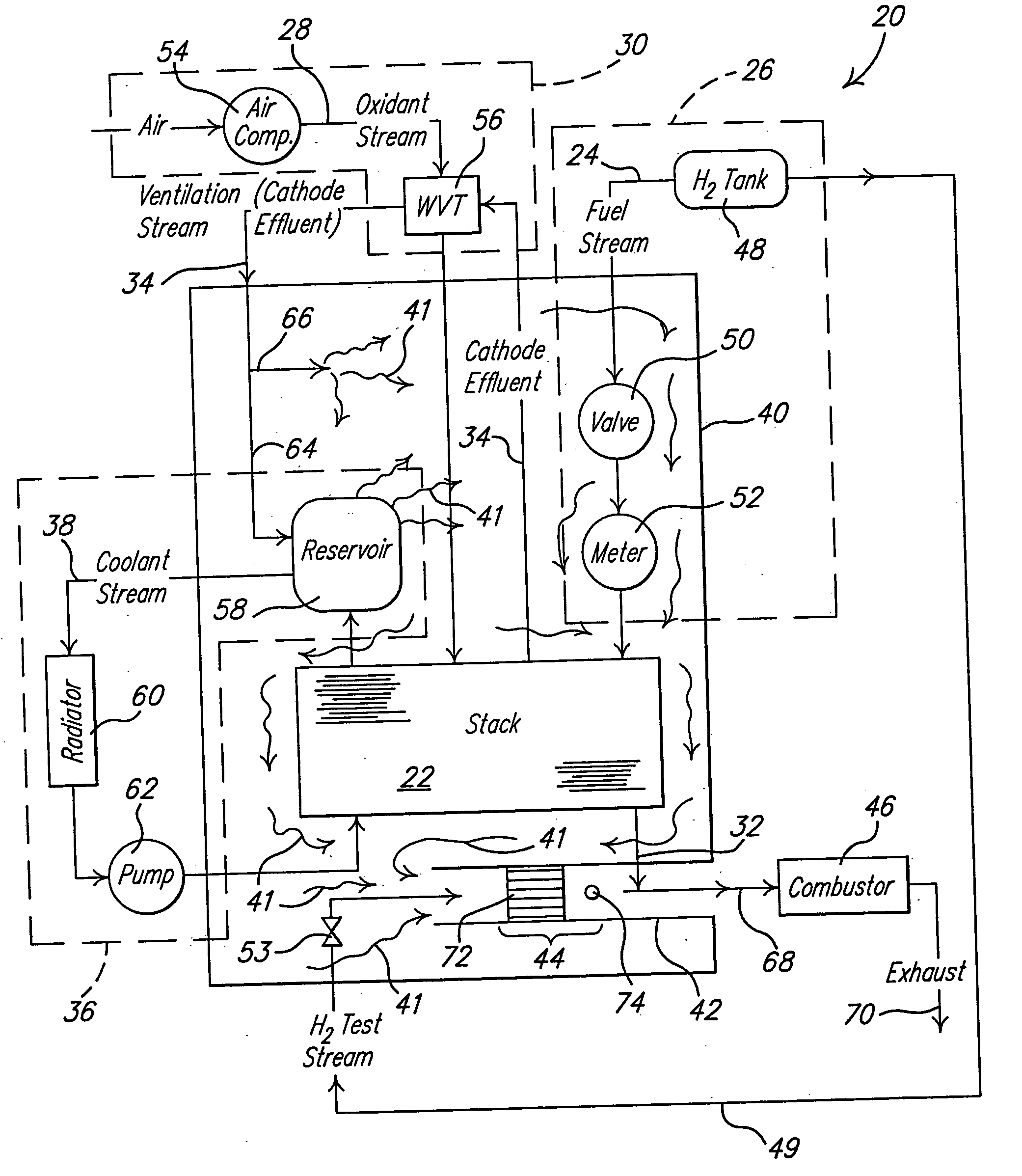 Method and apparatus for hydrogen detection and dilution