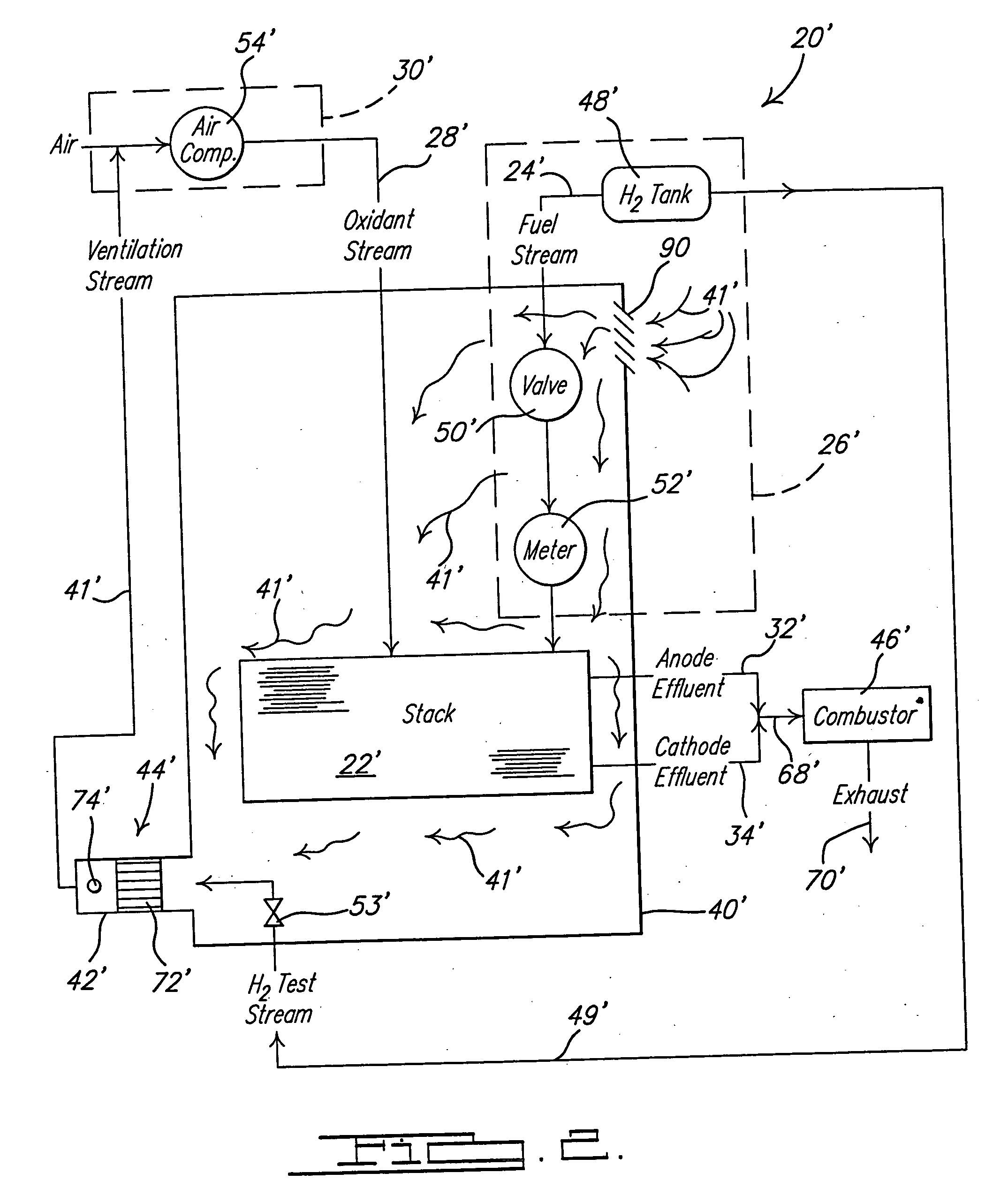 Method and apparatus for hydrogen detection and dilution