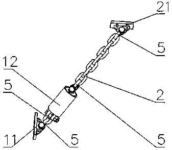 Anti-fall beam buffer device and method, anti-fall beam buffer system in aerial track