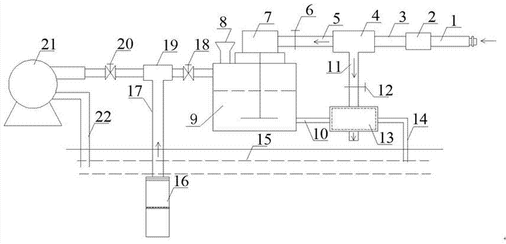 Closed circulation system for improving gas drainage pump running efficiency