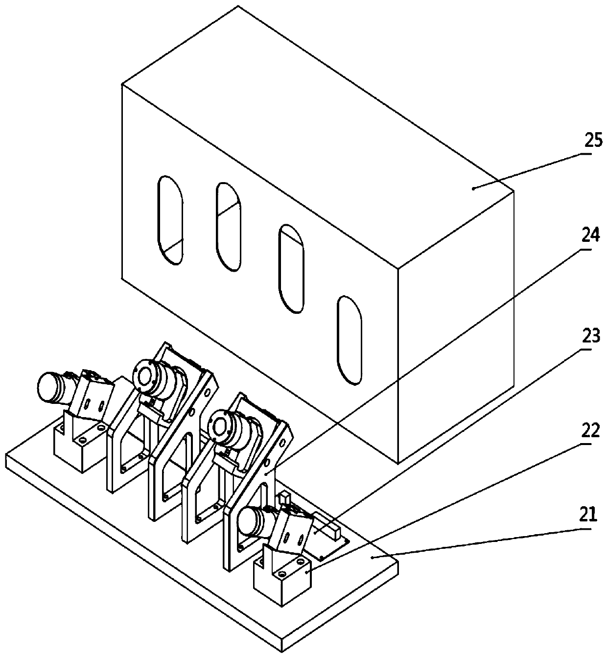 Train wheel tread defect and out-of-roundness three-dimensional image pass-type detection system