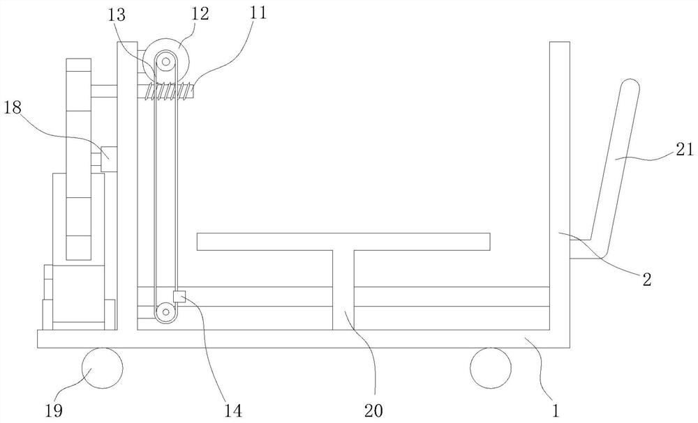 A lifting device for battery installation of new energy vehicles