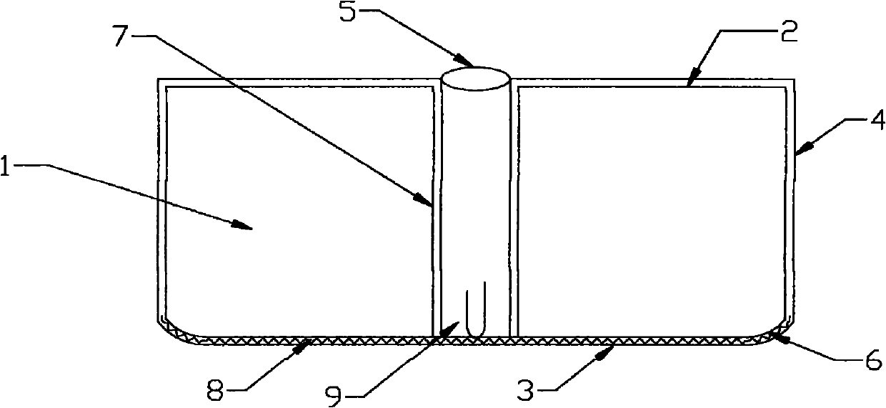 Combined hollow box body used for cast-in-place energy-saving hollow floor system