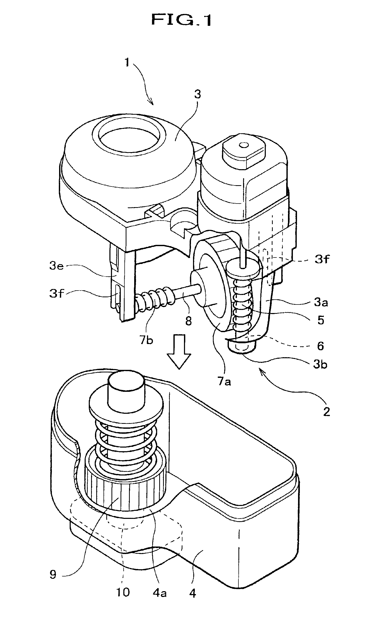 Speed reducer and electric retractable rearview mirror equipped with the speed reducer