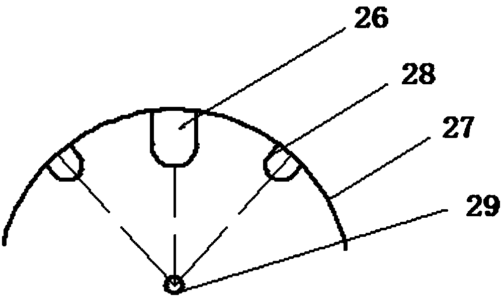 Complex frequency ultrasonic tumor treatment head