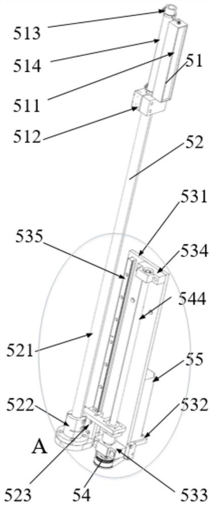 Visual detection device and detection method for outer wall surface of cylindrical part