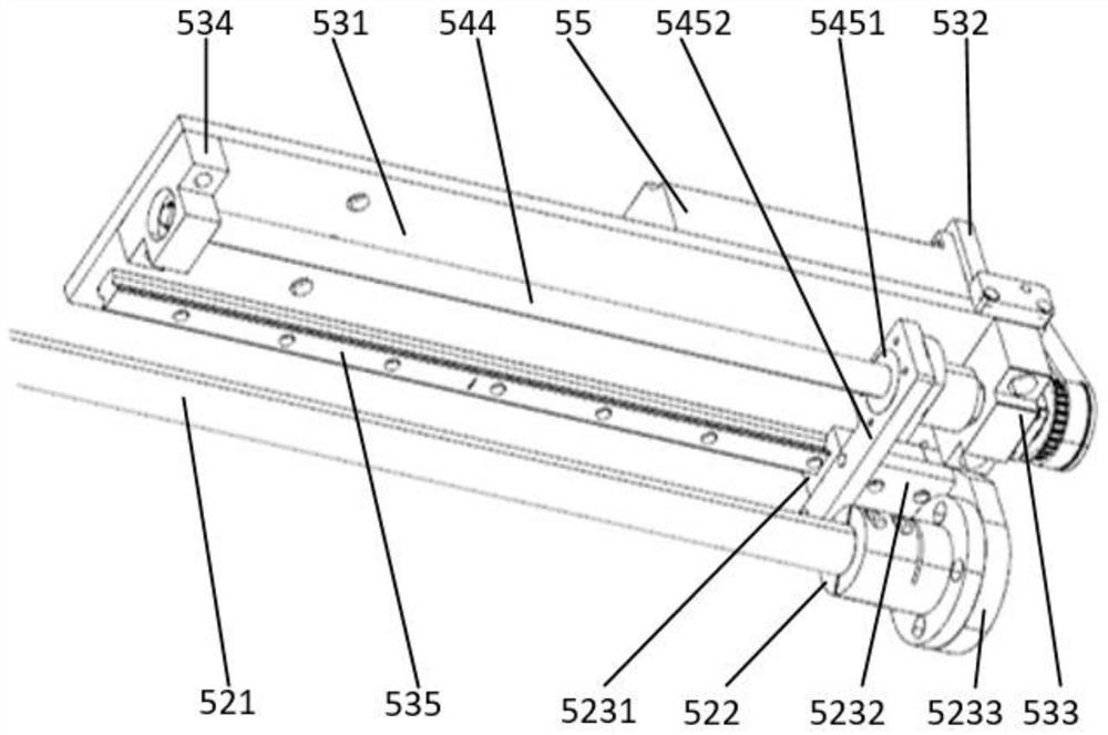 Visual detection device and detection method for outer wall surface of cylindrical part