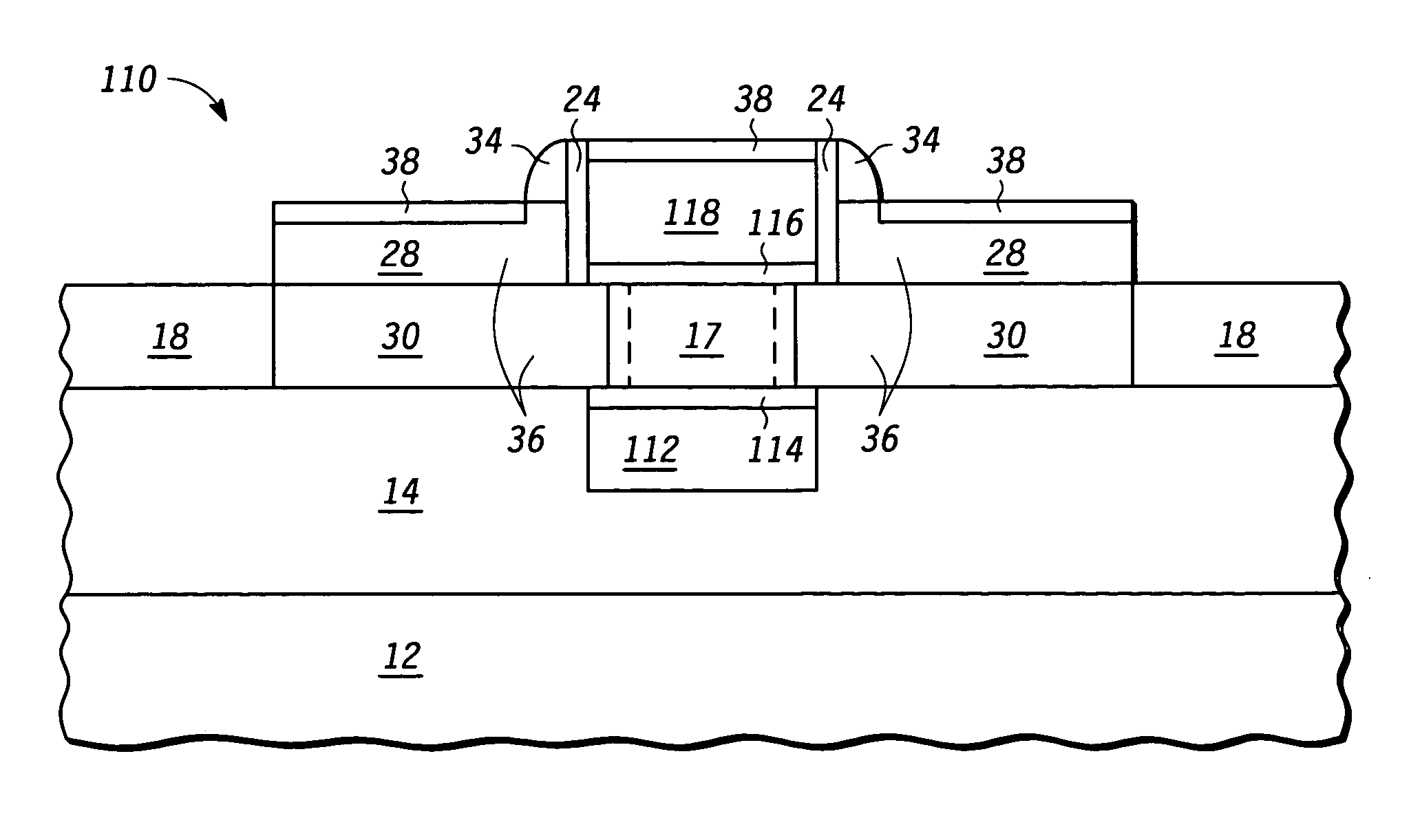 Double gate device having a heterojunction source/drain and strained channel