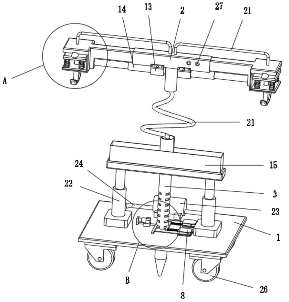 Intelligent temporary grounding device for overhauling of 10-kilovolt overhead line