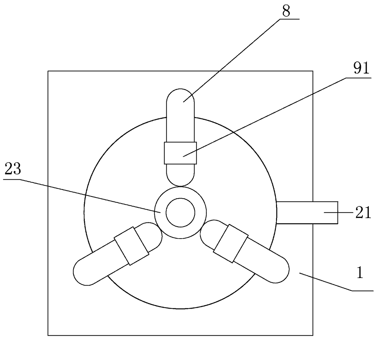 Cone-disc type waste concrete regenerated coarse aggregate mortar stripping device