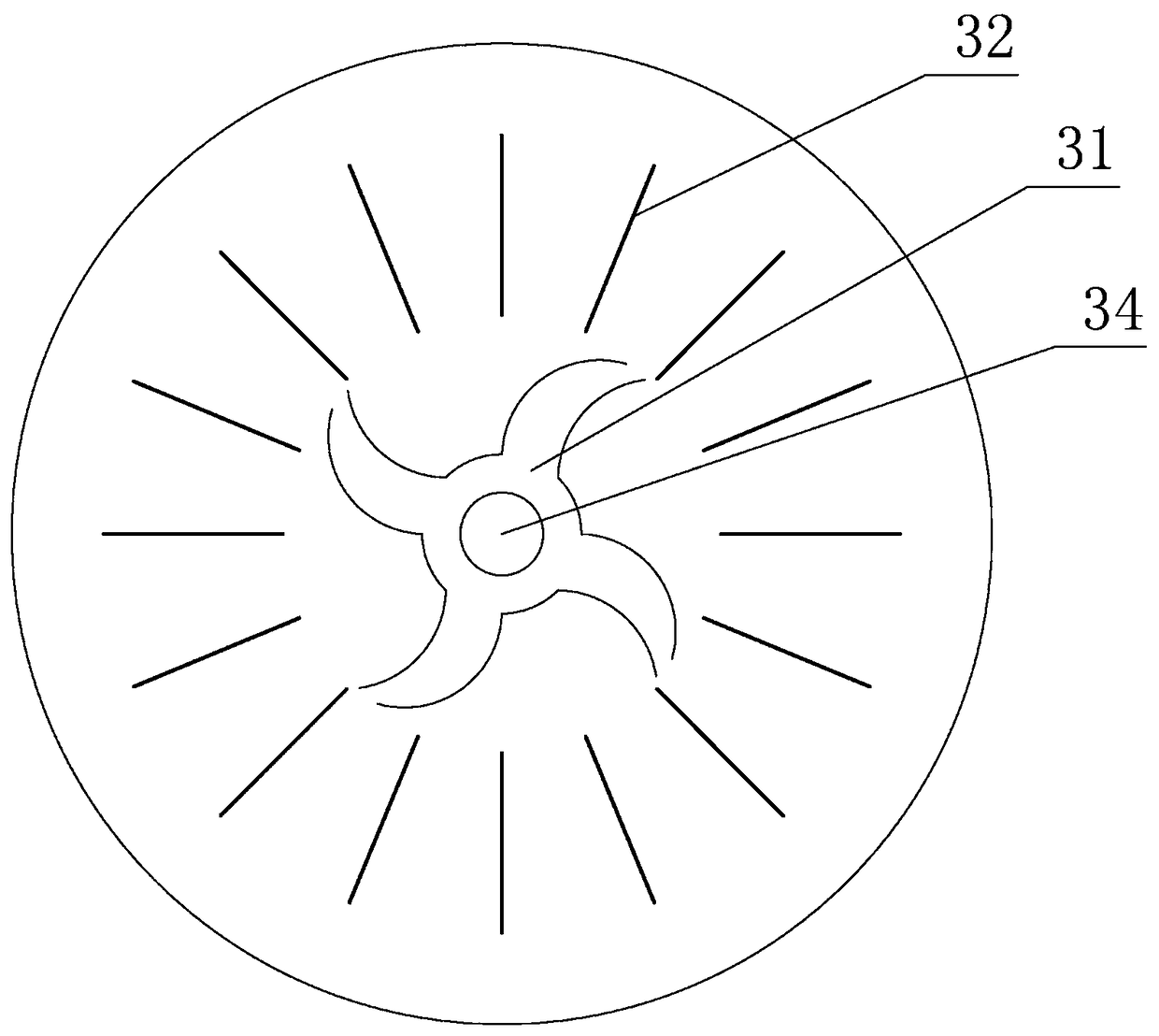 Cone-disc type waste concrete regenerated coarse aggregate mortar stripping device