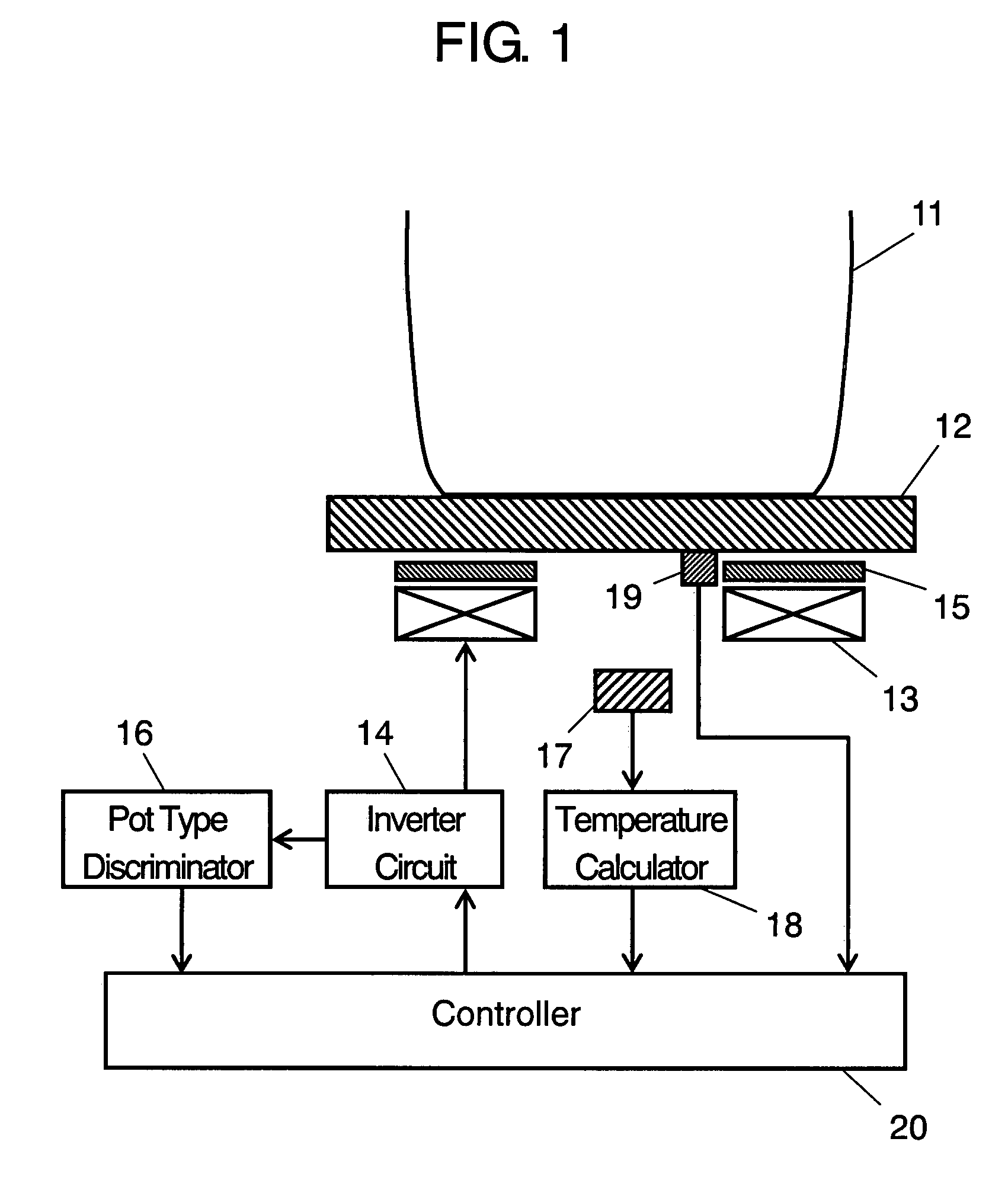 Induction heating cooker with buoyancy reducing plate