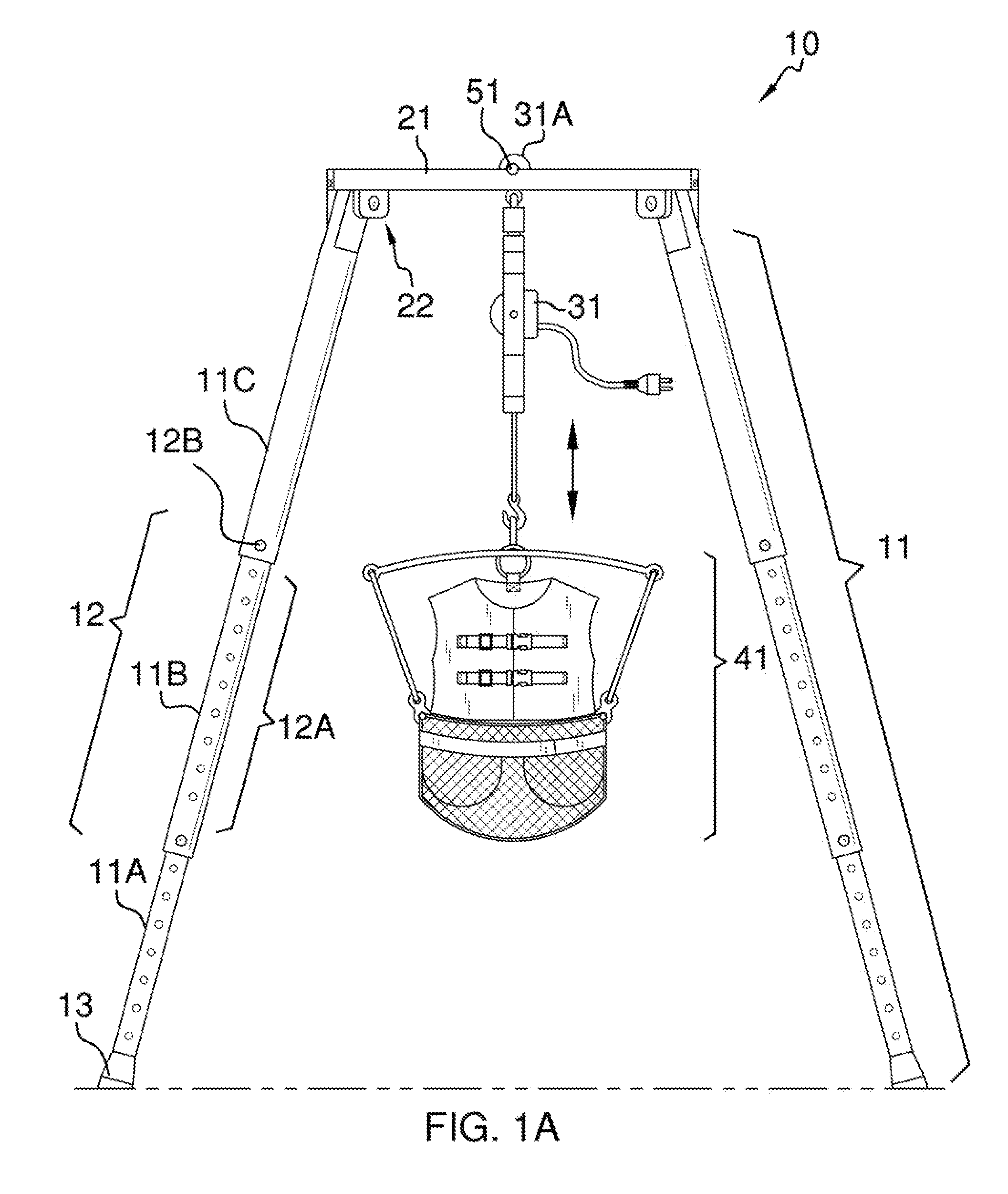 Personal lifting and suspension system