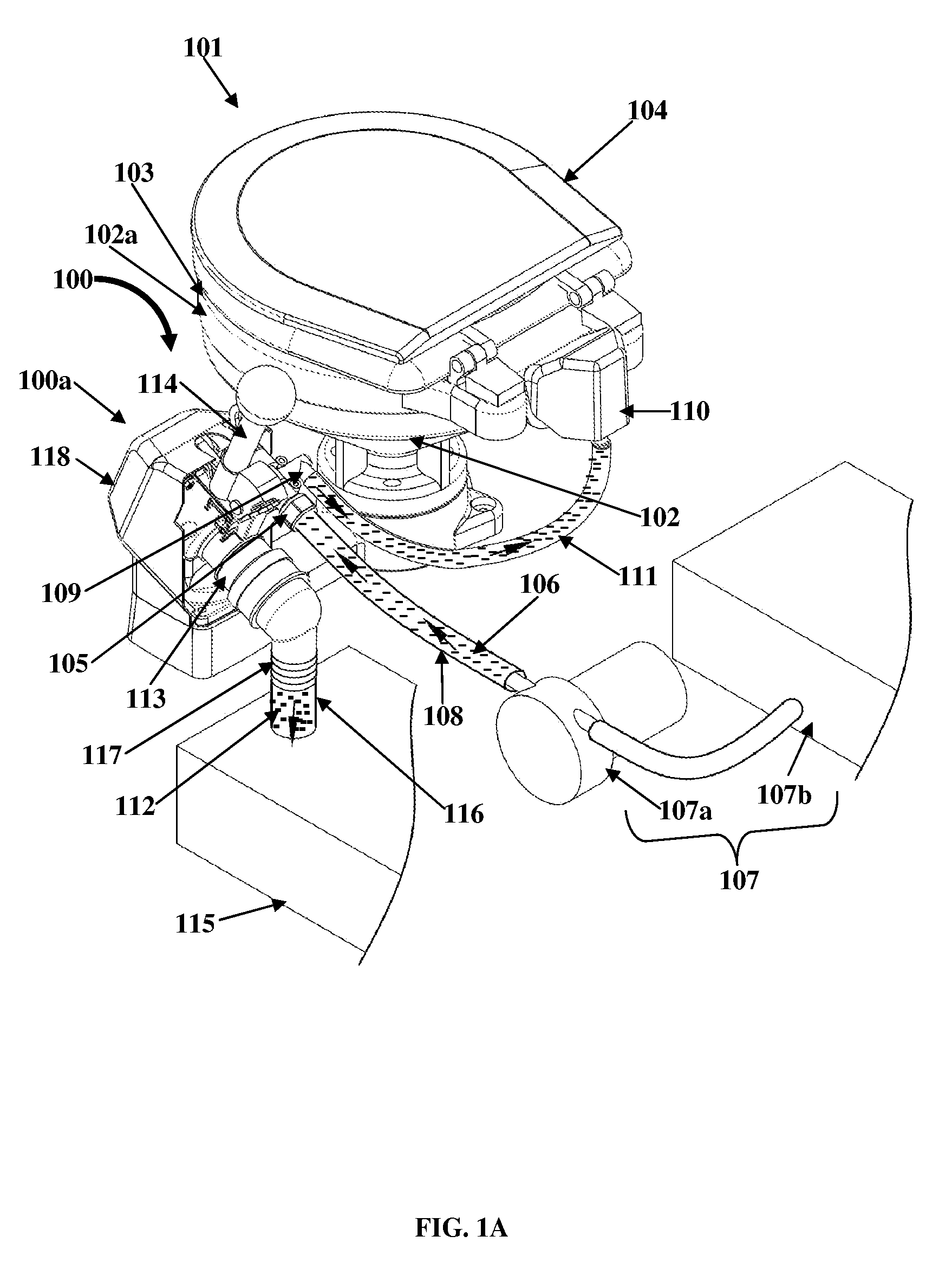 Manual toilet flushing apparatus with an odor reducing fresh water inlet valve assembly