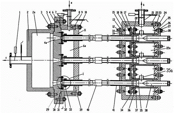 Multi-tube bundling type vortex tube cold and hot separator device