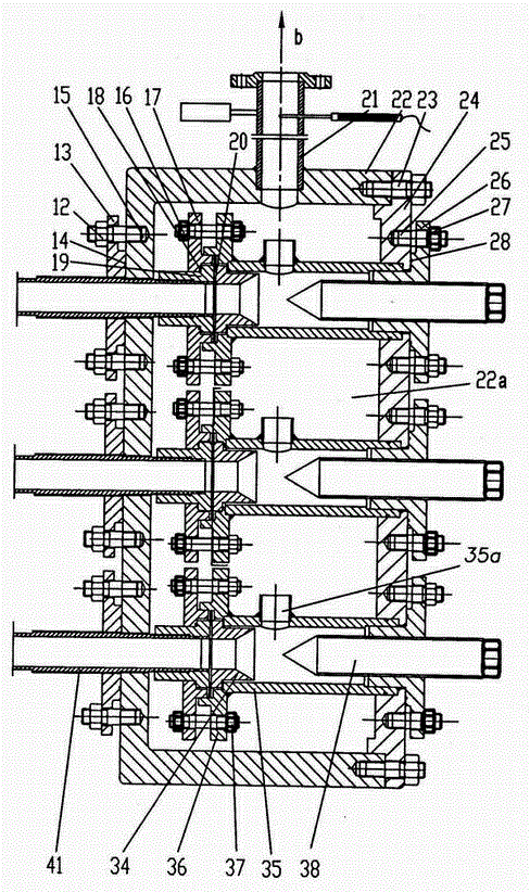 Multi-tube bundling type vortex tube cold and hot separator device