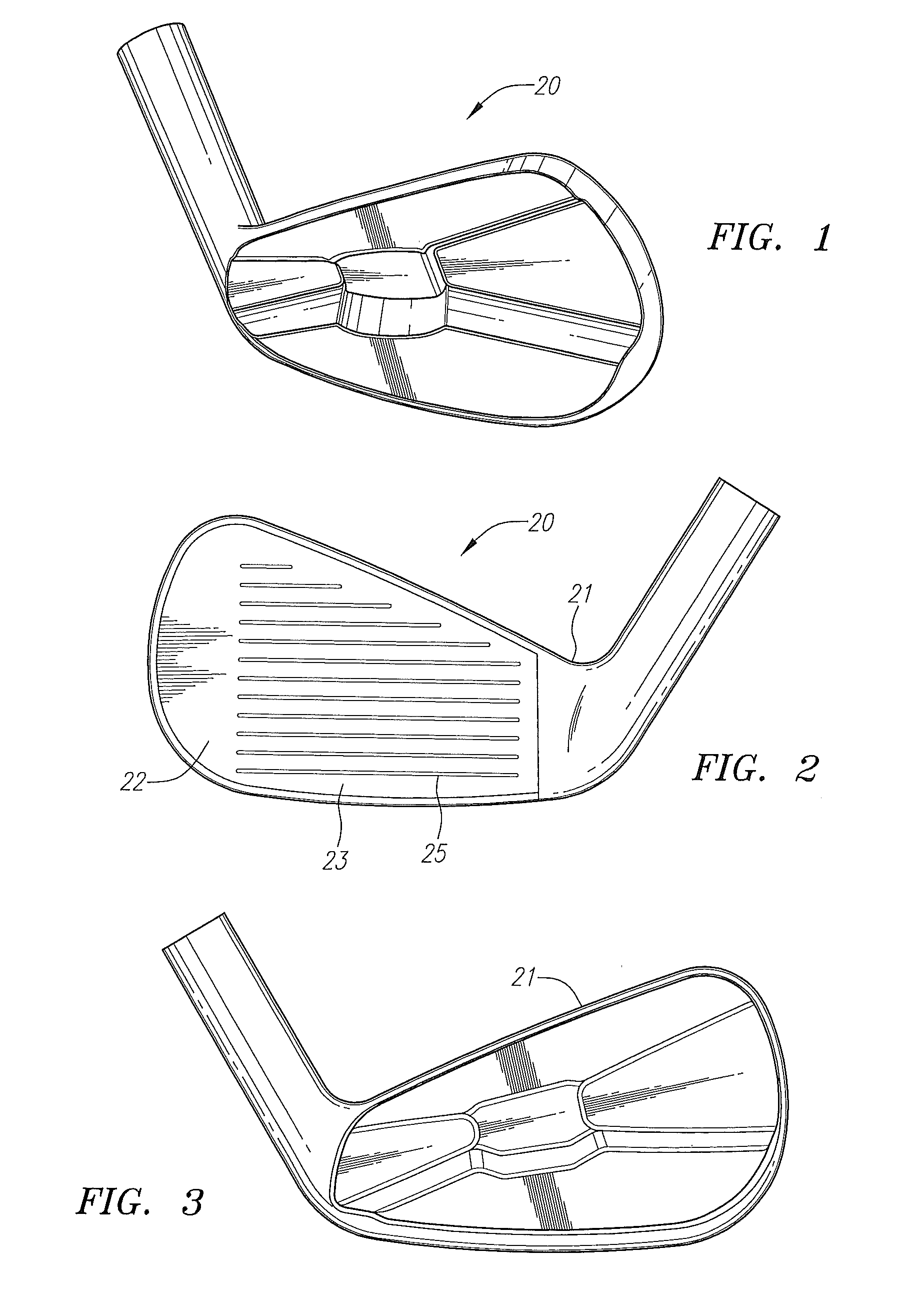 Iron-type golf club head with groove profile in ceramic face