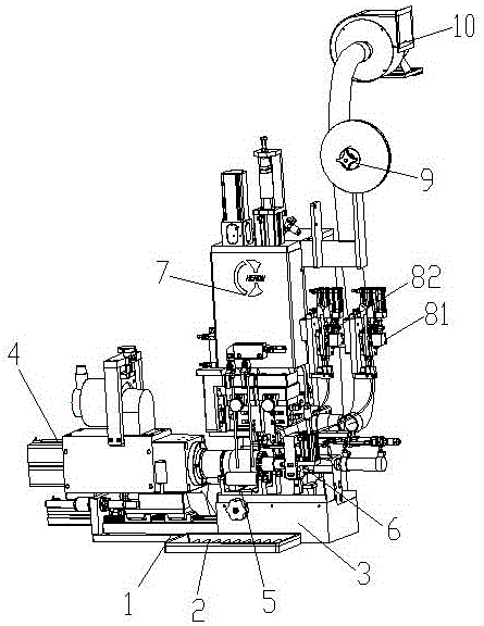 An inverter double-feeding brazing wire band armature brazing machine and its welding process