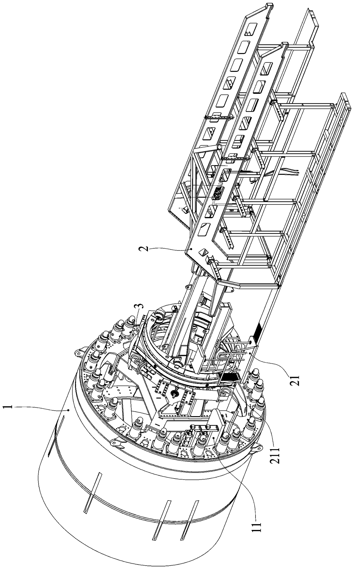 Safe passage applicable between middle shield and equipment bridge, control device and control method for safe passage